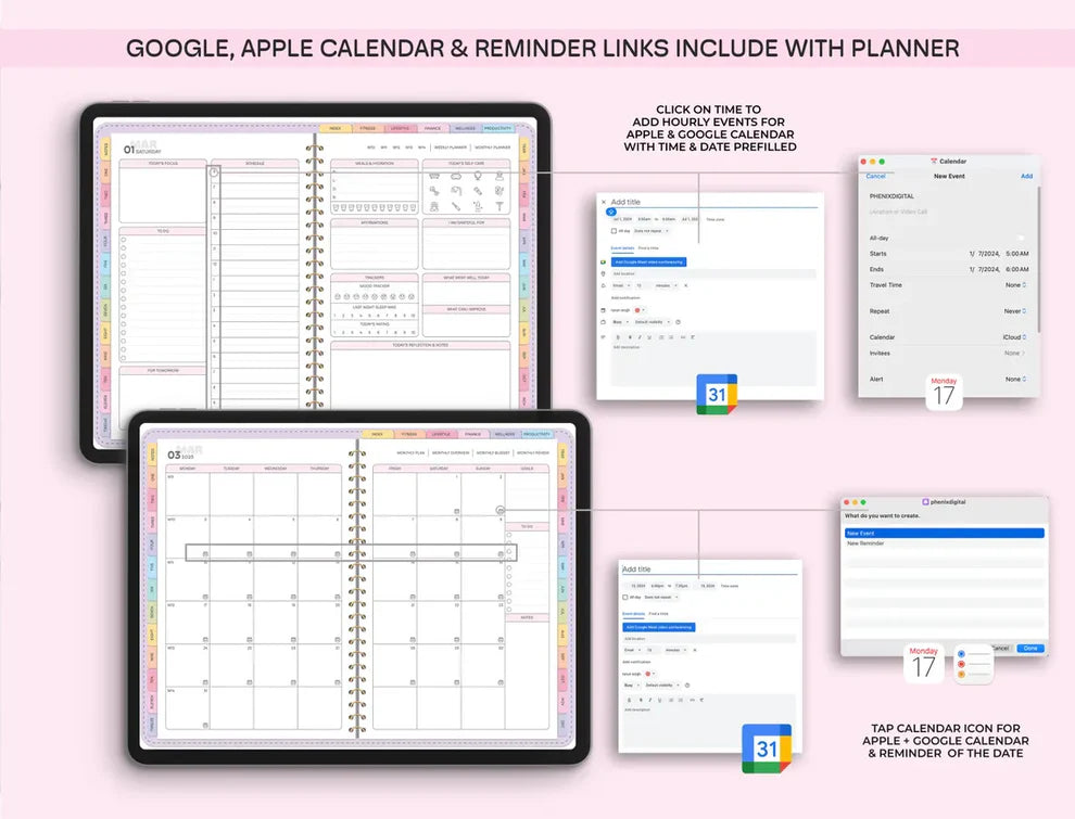 All-in-One Digital Planner 2025,2026